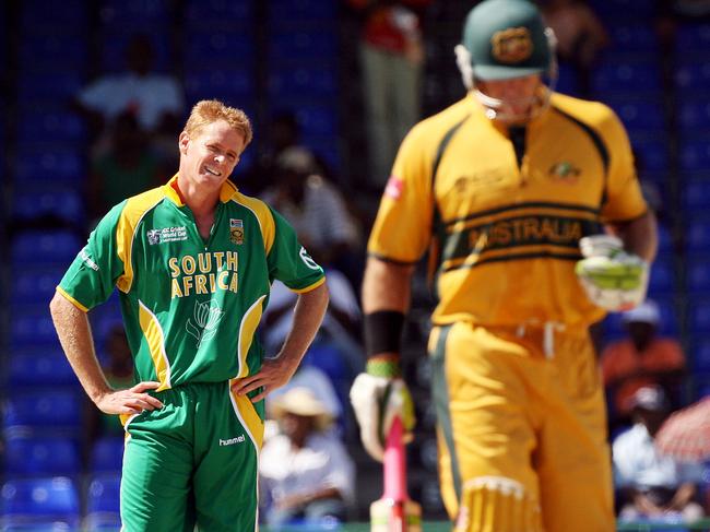 Shaun Pollock found out the hard way Hayden was always looking to improve.