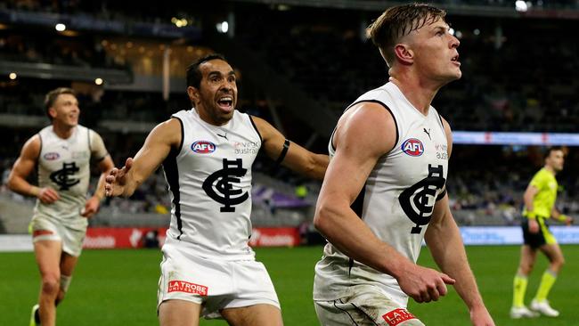 Eddie knows before Jack. Picture: AFL Photos/Getty Images