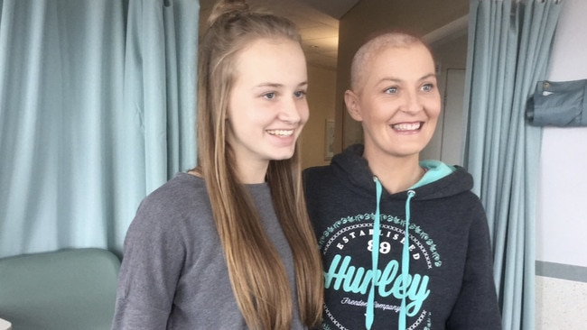 “My mum Lee, dad Terry, daughter Elle and son Lucas gave me the strength and courage I needed to get through this,” Katie Henderson. Picture: Supplied.