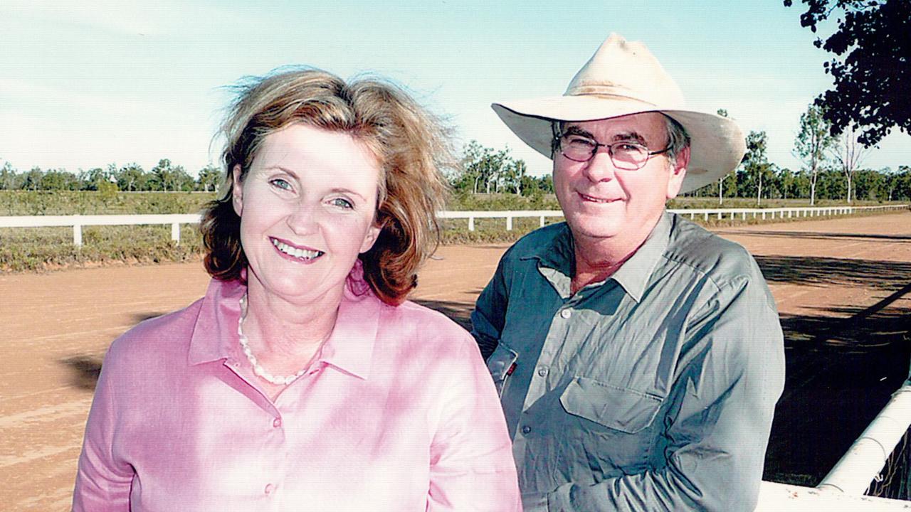 Jennifer and Alan Acton at the Wilpeena race track. Picture: Supplied