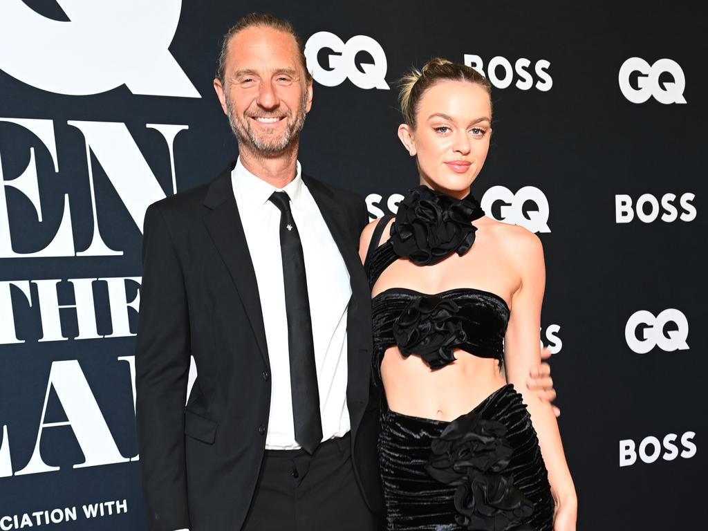 GQ Men of The Year Awards On the red carpet. Justin Hemmes and Madeline Holtzngael. Photo: Jeremy Piper