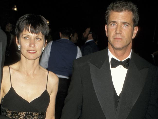 Robyn Moore and Mel Gibson.