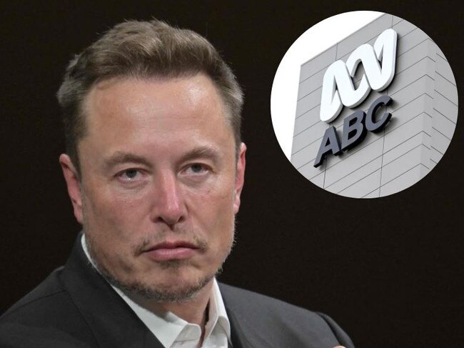 Elon Musk has taken a swipe at the ABC over its mass retreat from his social media platform.