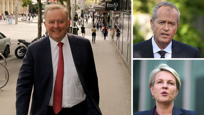 Anthony Albanese, Bill Shorten and Tanya Plibersek.