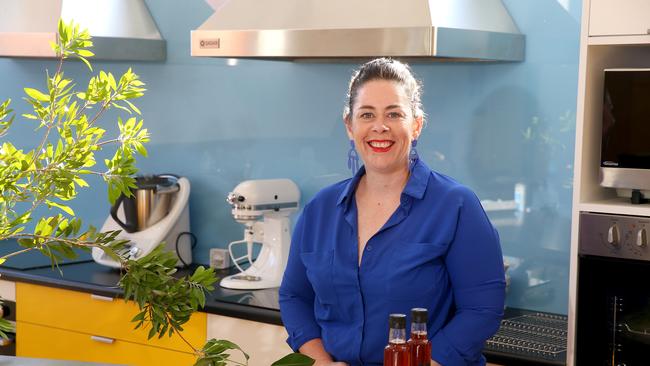 Brigid Corcoran pictured in the Food Lab of Ballarat Tech School with bushfoods. Picture: Andy Rogers