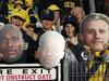 Football hooliganism: Man decks fan over cardboard cutout