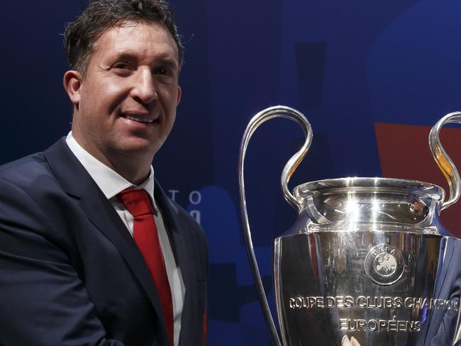 Liverpool great Robbie Fowler at the Champions League quarter-final draw last week. Fowler is closer to being named as Brisbane Roar coach. Picture: AP 