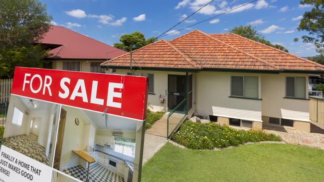 A typical Brisbane $620,000 mortgage taken out in April 2022 has seen monthly repayment requirements rise by over 50 per cent thanks to 13 rate increases to November. Picture: AAP Image/Glenn Hunt.