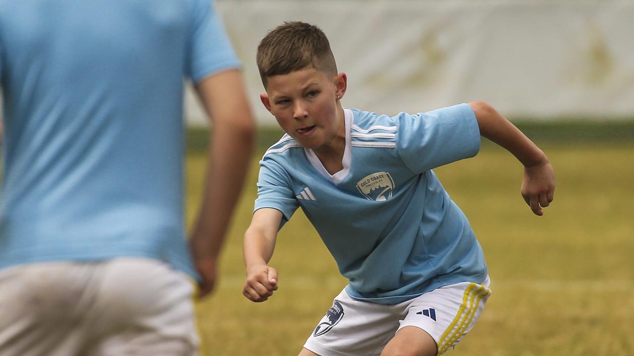 Gold Coast United V Caboolture  in the Premier Invitational Football Carnival at Nerang.Picture: Glenn Campbell