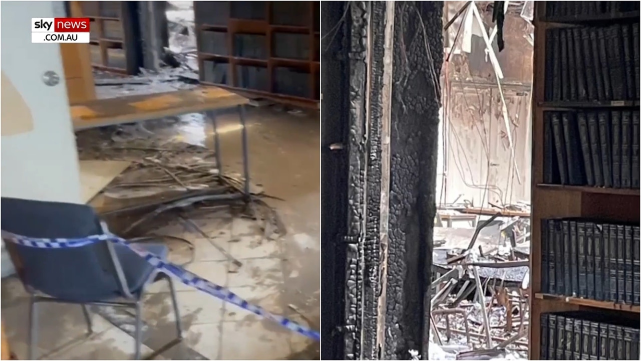 Footage reveals extensive damage inside Melbourne synagogue after arson attack