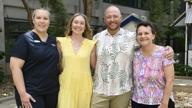 Registered nurse Tahlia Bates, Alexandra Meehan, Alexander Campbell, Dr Susan Ireland.