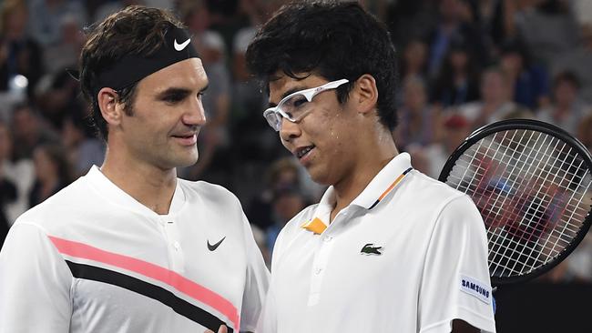 Open 2018 wins Hyeon Chung retires semi-final score, video, Day schedule