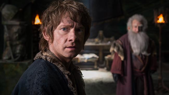 The anchor ... Martin Freeman as Bilbo Baggins in The Hobbit.