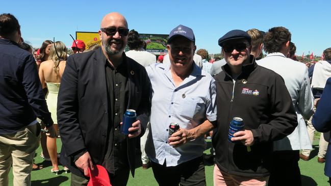 Nick, Dan and Scott together at the Cox Plate.