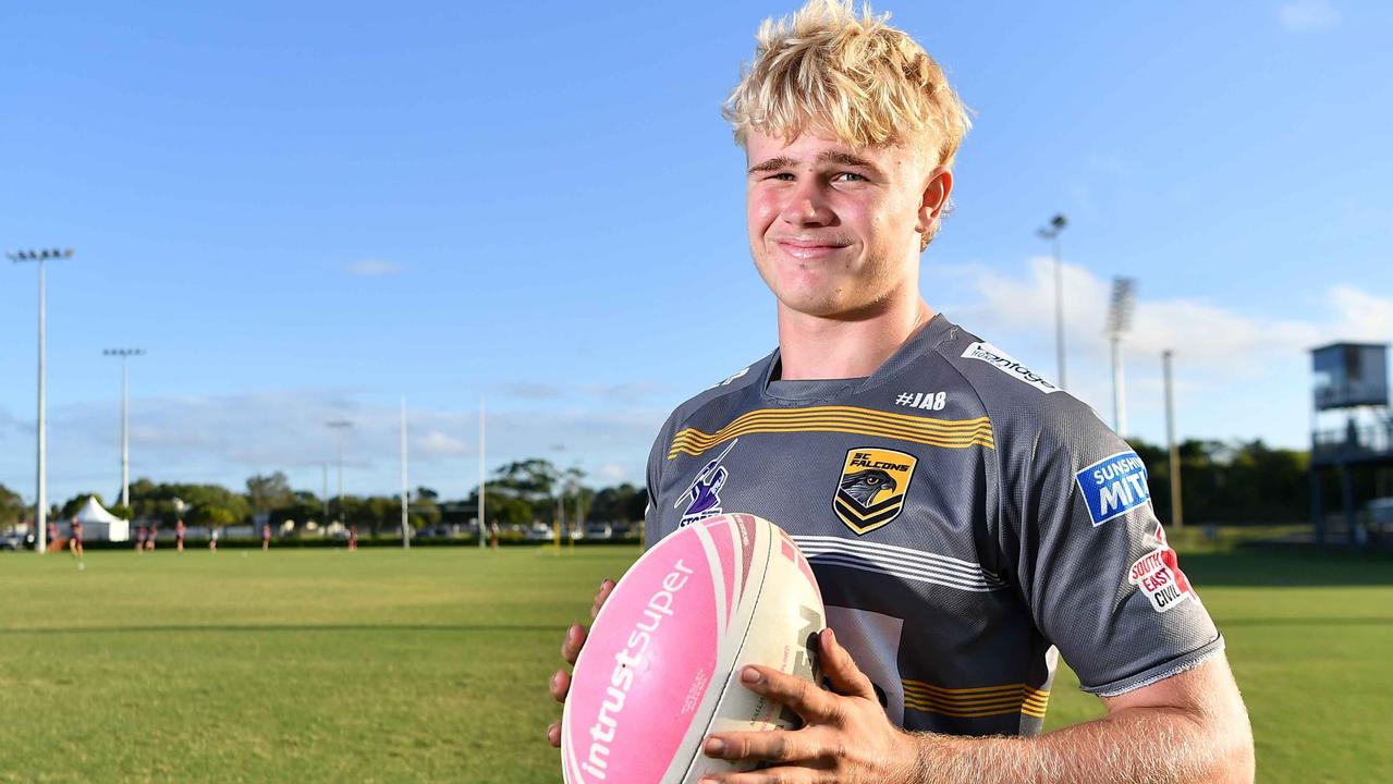 Sunshine Coast Falcons and Mal Meninga Cup player Jack Underhill has been revealed as one to watch this season. Picture: Patrick Woods.