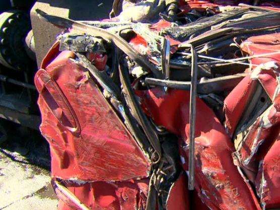 Grandmother Wendy Tucker is furious after the Central Coast Local Council towed her car and crushed it without trying to contact her. Picture: ACA / Channel 9