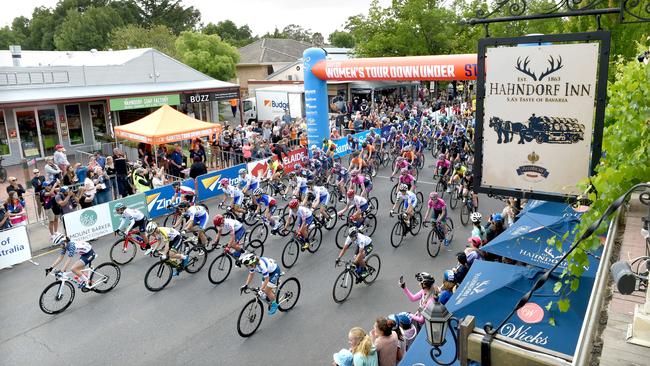 The first stage begins on the main street of Hahndorf. Picture: Tricia Watkinson