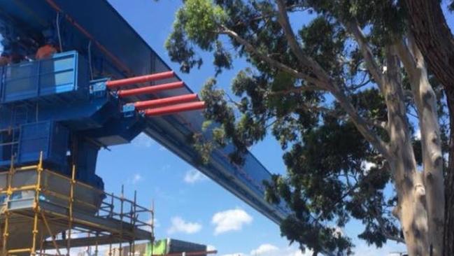 Sky rail at Grange Rd, Caulfield East. Picture: Elizabeth Sabatini