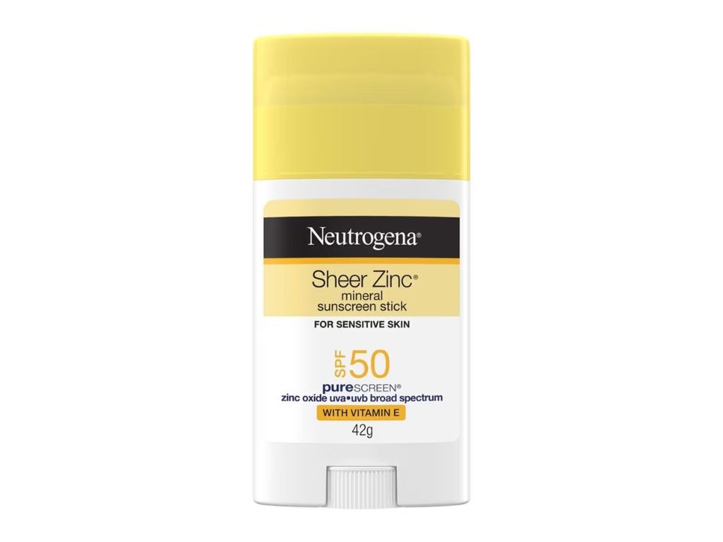 Neutrogena Sheer Zinc Mineral Sunscreen Stick SPF50.