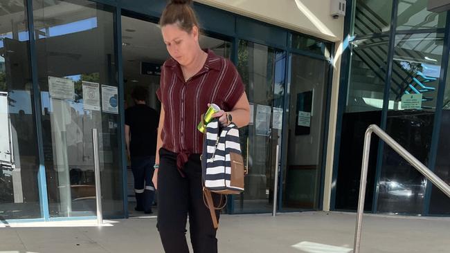 Rachelle Erica Crane leaving the Caboolture Magistrates Court on May 9.