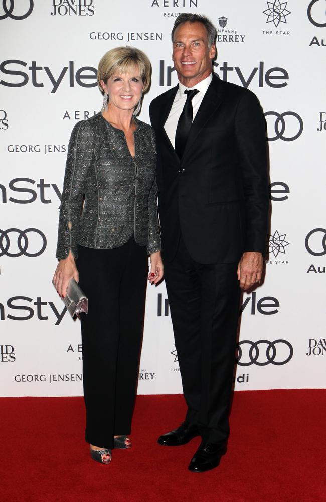 Julie Bishop and David Panton at the InStyle Women of Style held at The Star in Pyrmont. Picture: Christian Gilles