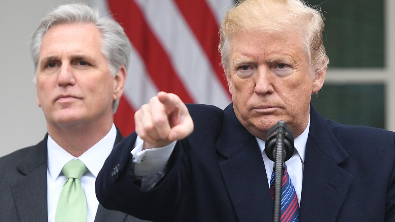 US President Donald Trump with US Republican Representative Kevin McCarthy. Picture: Saul Loeb/AFP