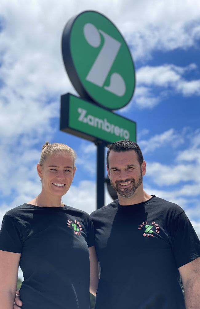 Deb and Peter Quinn have built the first drive-through Zambrero in Mackay, opening Tuesday December 6, 2022. Photo: Zoe Devenport