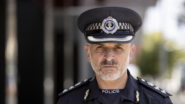 SA Police Assistant Commissioner John De Candia on youth crime surge. Picture Brett Hartwig