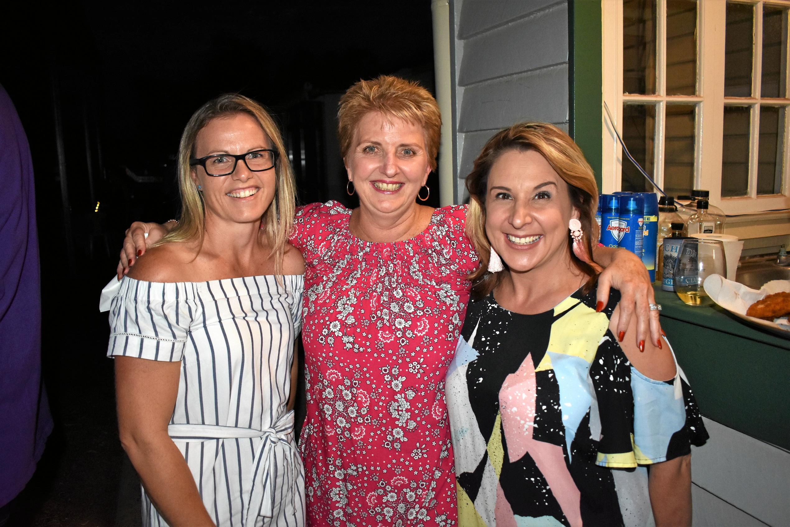 Kate Forrest, Sue Badgery and Tanya Nell. Picture: Jorja McDonnell