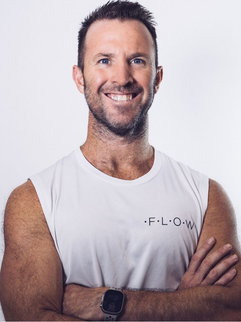 Ben Lucas is the owner of Sydney’s leading fitness and yoga studio Flow Athletic and a former NRL player for the Cronulla Sharks. Picture: Ben Lucas/Instagram