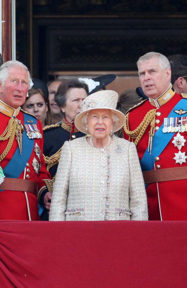 Charles, the Queen and Andrew. Picture: Chris Jackson/Getty Images