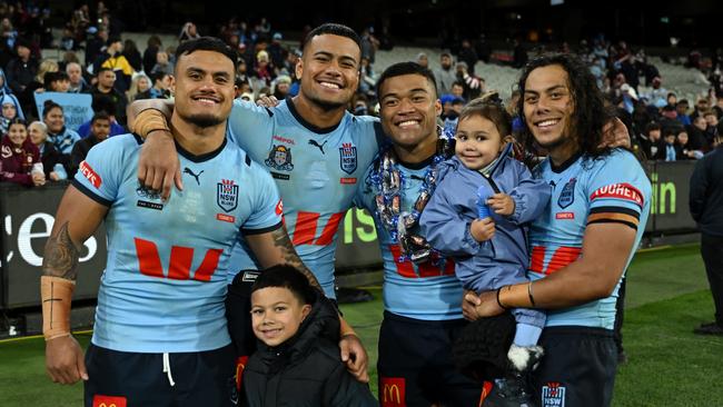 Leniu expects to cop some banter from Jarome Luai on Friday night. Picture: NRL Photos/ Grant Trouville