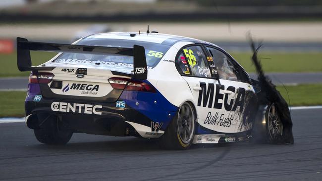 There were 15 tyre blow-outs at Phillip Island this year.