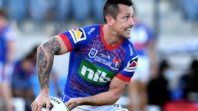 Mitchell Pearce has played with six halves partners since hitting Newcastle.