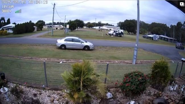 Footage has emerged of car allegedly involved in disappearance of missing Gin Gin teen Phoebe Bishop.