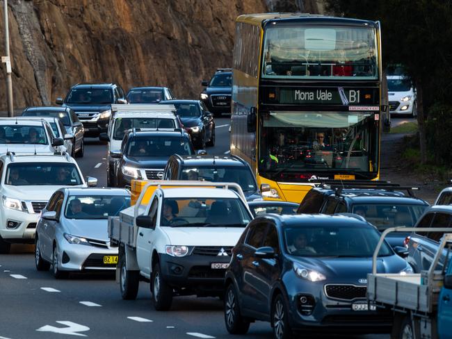 Northern Beaches Council wants to remove 30 per cent of cars from the road. Picture: Julian Andrews.