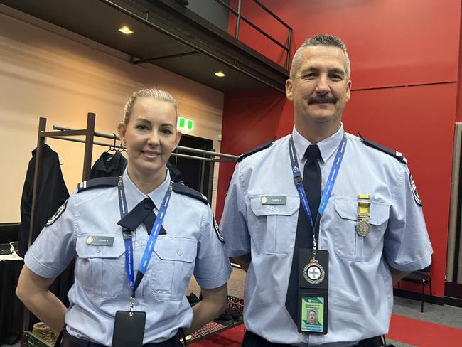 The graduation ceremony for new recruits for Queensland Corrective Services at Maryborough's Brolga Theatre.