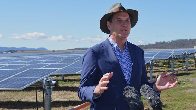 BRIGHT FUTURE: Queensland Minister for Natural Resources, Mines and Energy Anthony Lynham praised the Warwick UQ solar farm.