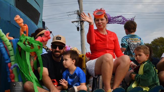 Mary MacKillop Early Learning Centre, Ingham. Photographs from the Maraka Festival Street Parade around the Ingham central business district on Saturday. In an ‘Under the Sea’-themed celebration of all things Hinchinbrook, school students, community organisations, emergency responders and contestants vying for the prized Queen and Princess titles paraded around Rotary Park in the centre of the town. Picture: Cameron Bates