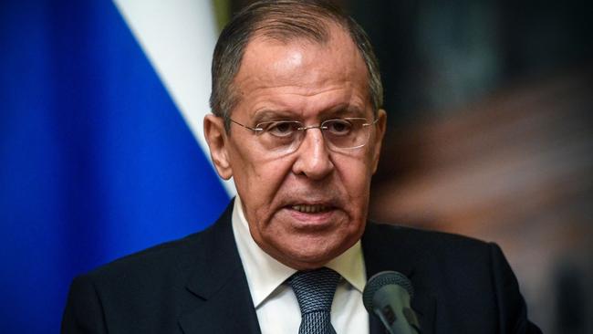 Russia’s Foreign Minister Sergei Lavrov. Picture: AFP