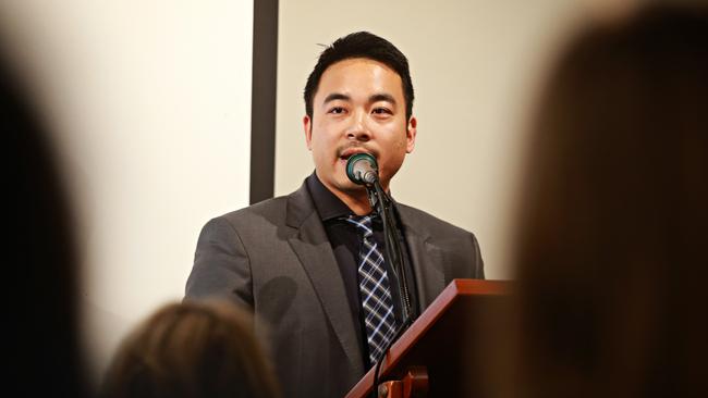 Simon Zhou says he is against party politics.