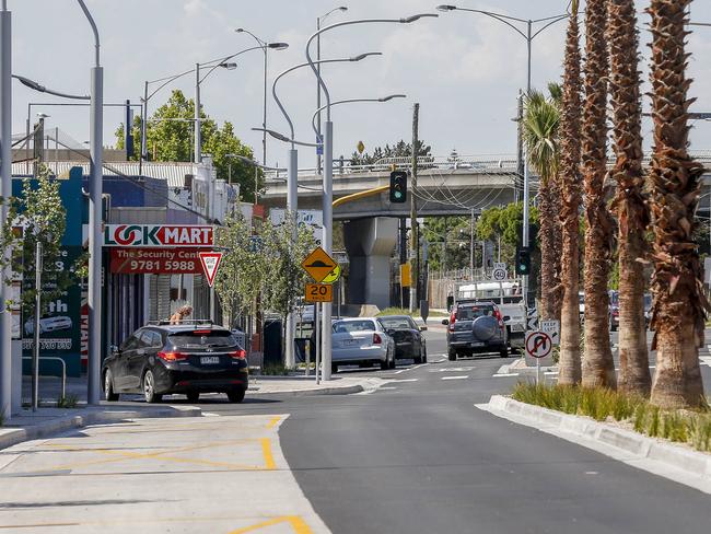 Traders say VicRoads officials have told them more works are needed at Young St in central Frankston after a $13 revamp left the road dangerously narrow. Picture: Valeriu Campan