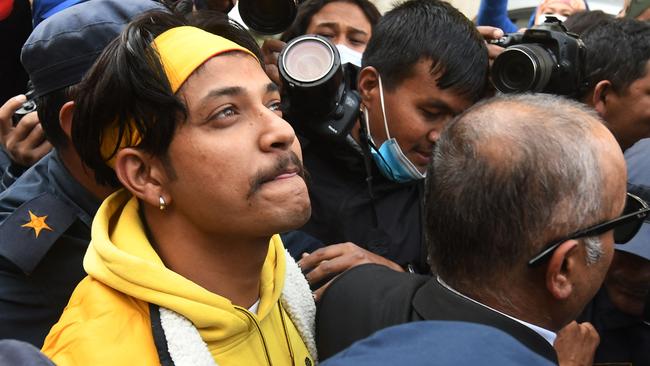 Nepali former national cricket captain Sandeep Lamichhane was acquitted of a rape conviction after appealing to the Patan High Court in May. Picture: Prakash Mathema / AFP