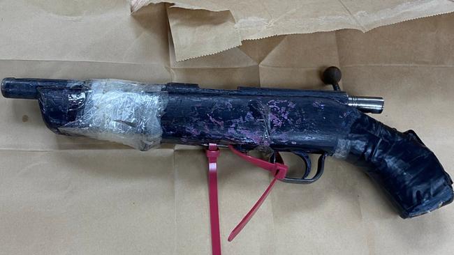 Police found a large haul of guns and drugs. Picture: SA Police