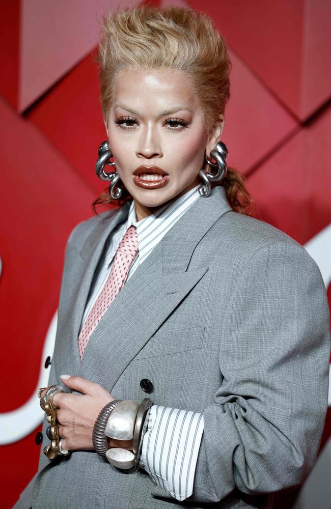 British singer Rita Ora poses on the red carpet upon arrival at The 2024 Fashion Awards. Picture: BENJAMIN CREMEL/AFP