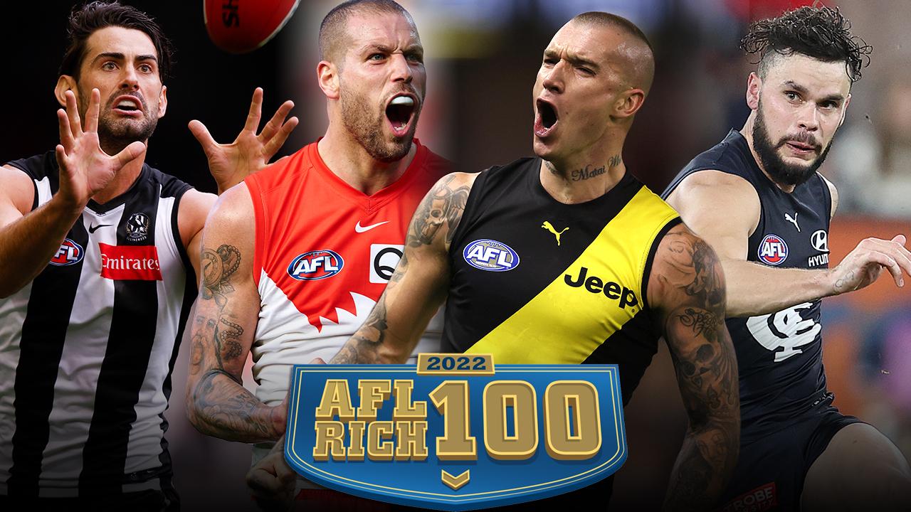 AFL Rich 100 List 2022 Highest paid players listed, who earns the most