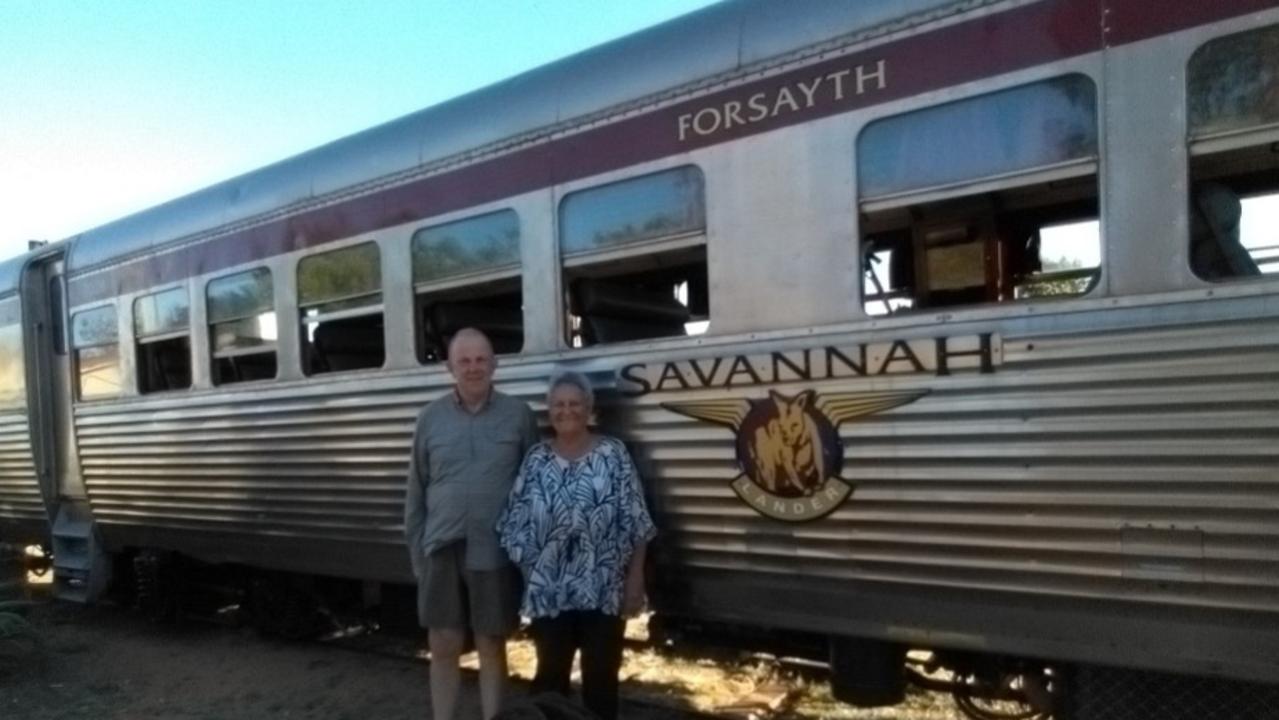 Peter Geary was diagnosed with an incurable blood cancer in 2018 and is travelling to as many destinations as possible with his wife, Narelle, while he is well. Picture: Contributed