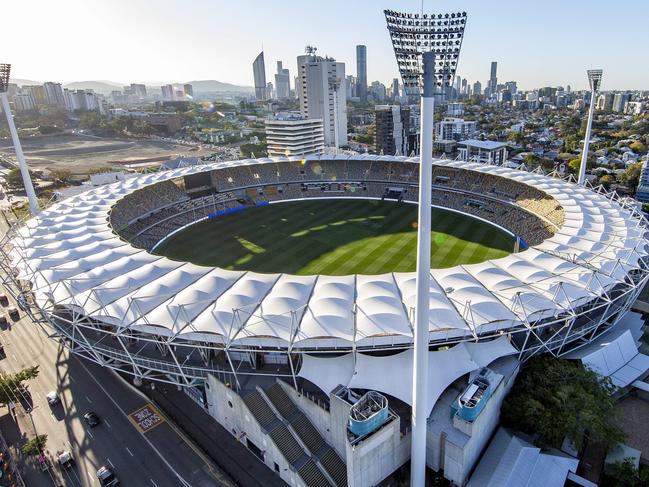 General photograph of the Gabba from Trafalgar Residences, 855 Stanley Street, Woolloongabba, Thursday, September 5, 2019 (AAP Image/Richard Walker)