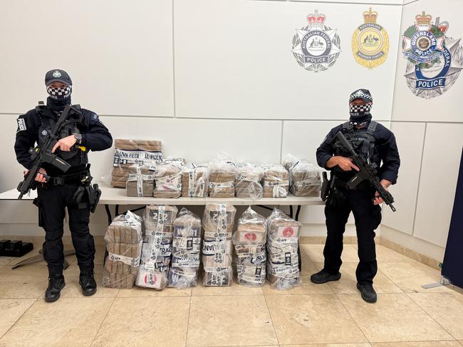 The Comanchero’s Brisbane chapter vice-president and two juveniles were among 13 charged over the largest cocaine seizure in Australian history. Source: Australian Border Force.