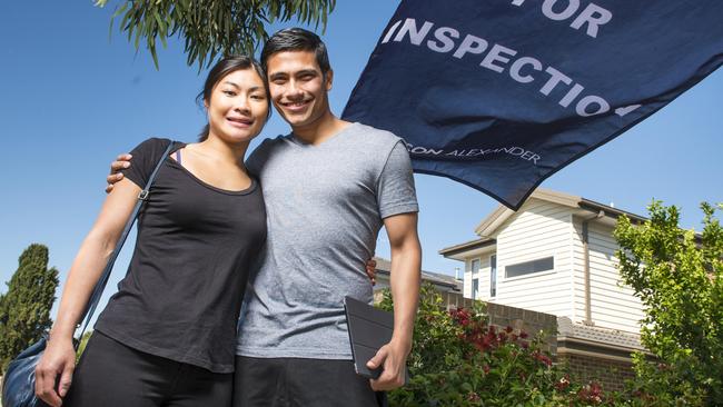 Alice Ho and Rohan Bahuguna have been house hunting for a month. Picture: Eugene Hyland